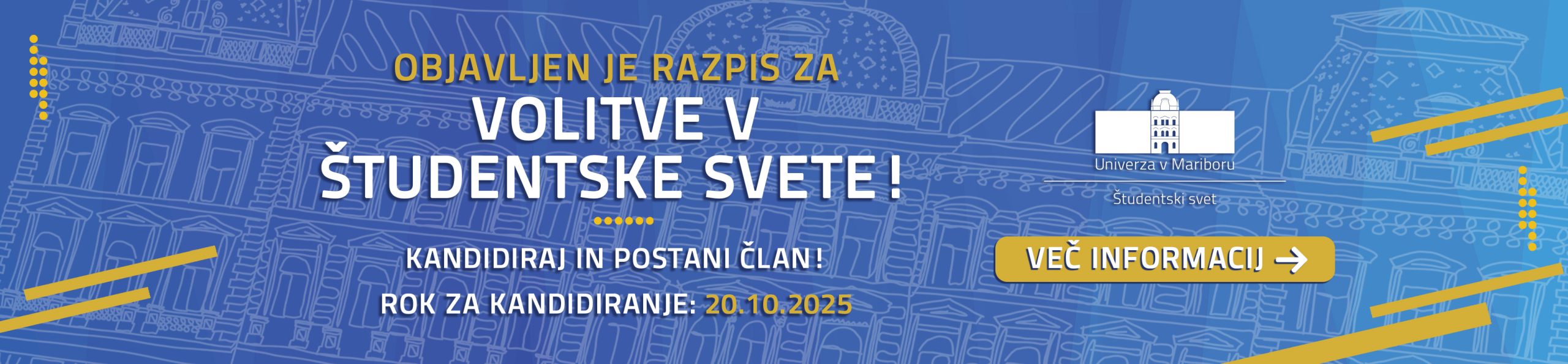 Razpis za volitve v Študentske svete!