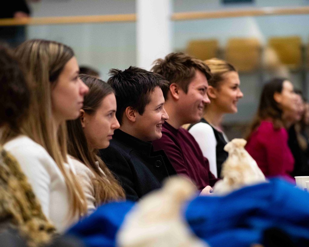 Nasmejani obrazi študentskih predstavnikov