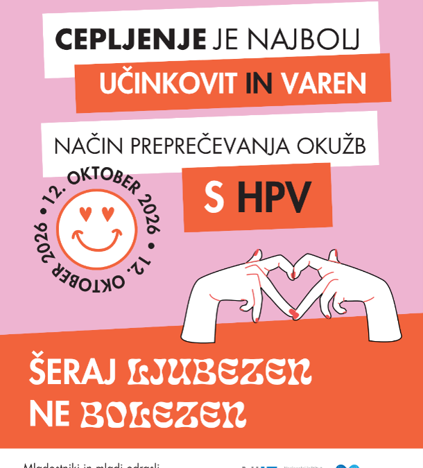 Šeraj ljubezen, ne bolezen – cepi se proti HPV