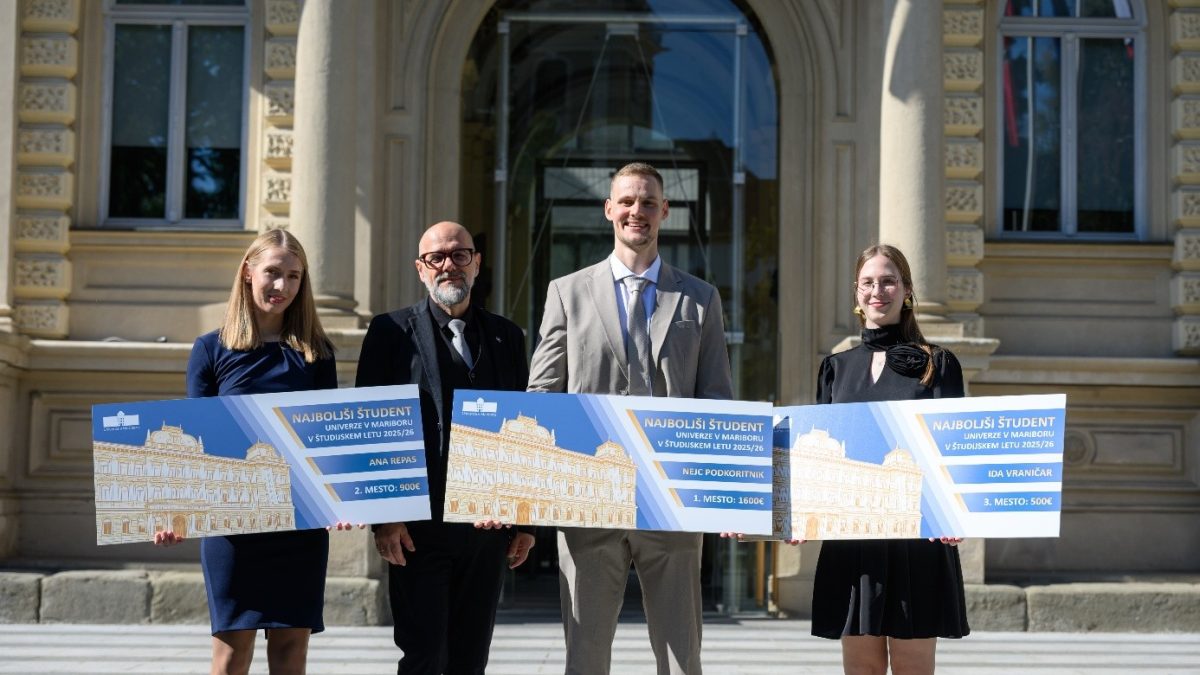 Najboljši študent Univerze v Mariboru je Nejc Podkoritnik